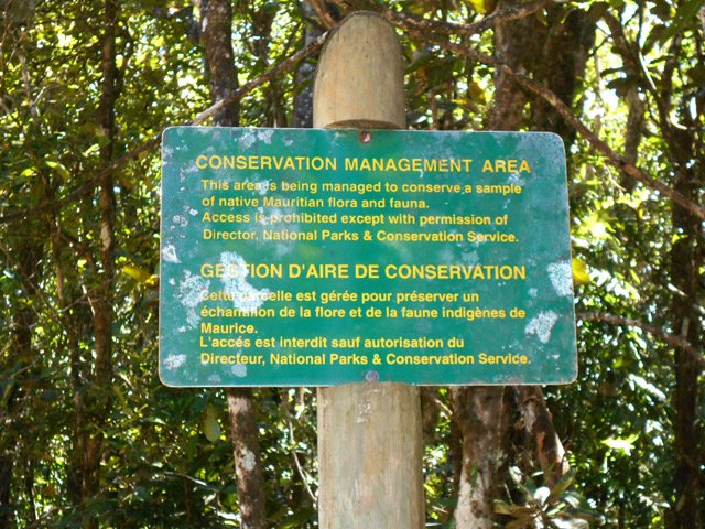 On croise plusieurs aires de sauvegarde dans la parc national