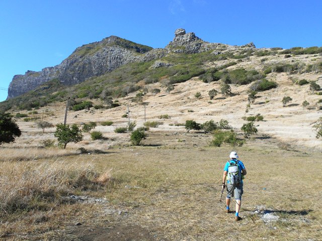 Du point de départ, la montée semble aisée