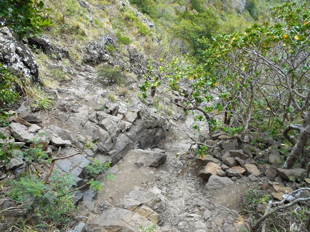 La pente est très forte parfois mais rien d'insurmontable