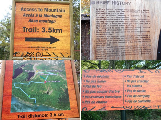 Impossible de manquer l'entrée officielle