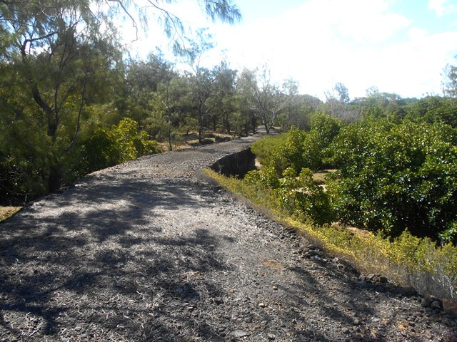 La digue, presque en fin de balade, avant de revenir au Souffleur