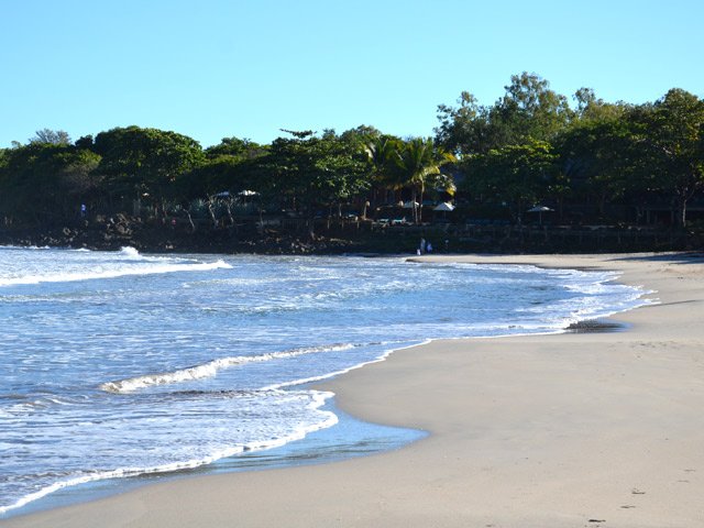 Arrivée à l'hôtel Tamarina Golf & Spa qu'on va longer au plus près