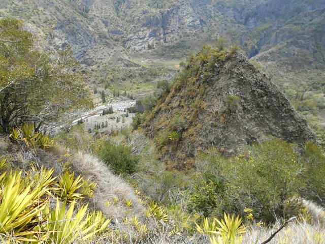 Une idée du chemin parcouru depuis le rocher