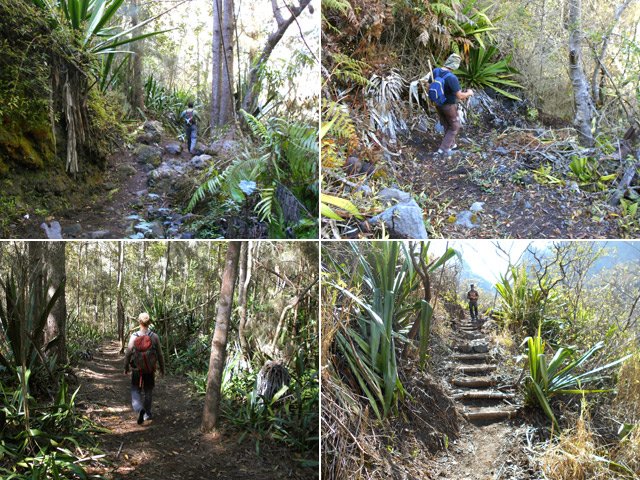 Quelques portions du sentier de la Roche Pendue