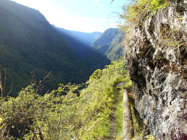 Très beaux paysages sur le fond de la vallée de la Rivière Saint-Denis