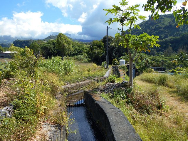 Marcher sur la murette pour éviter de le faire en propriété privée