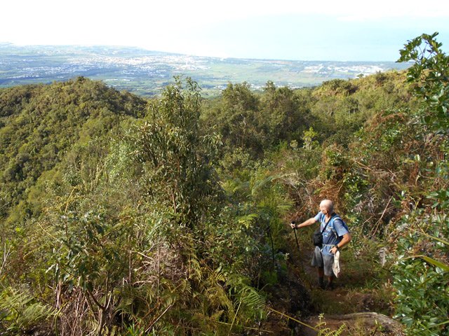 Une idée du chemin parcouru sur la crête depuis la Pièce Jeanne