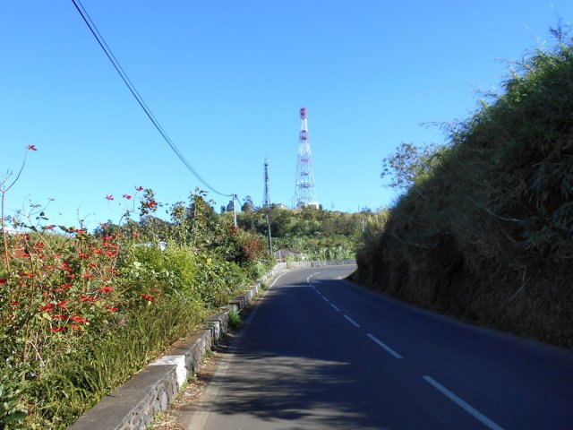 La Route Hubert Delisle en arrivant au village du Plate