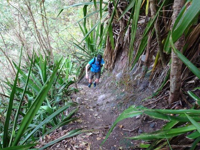 Après la baignade, la pente paraît encore plus forte