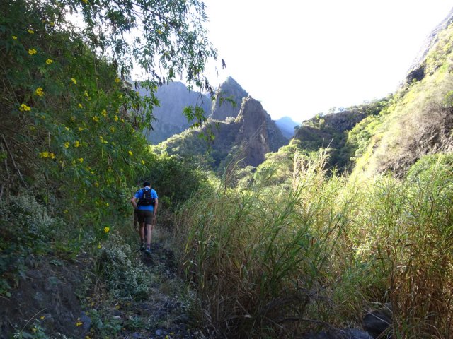 Arrivée au rocher caractéristique du départ du Bras des Merles