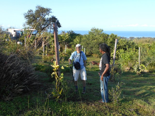 Accueil chaleureux dans les plantations de Cyril