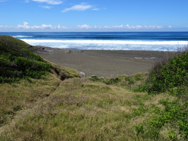 Halte possible sur cette plage mais baignade interdite