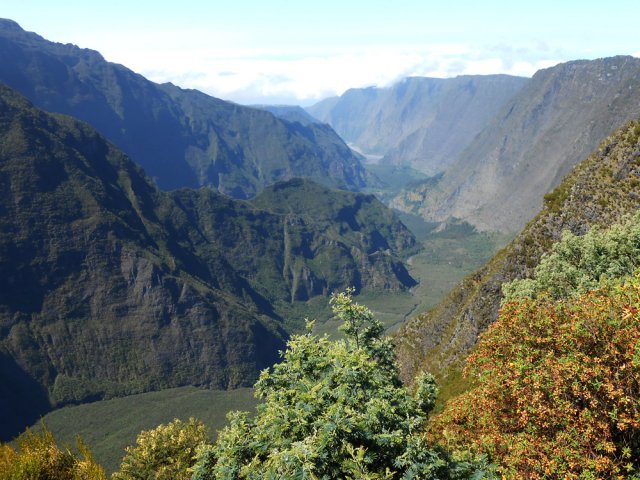 La vallée de la Rivière des Remparts, l'un des plus beaux panoramas de La Réunion