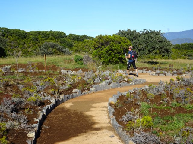 Un soin particulier a été apporté aux bordures en pierre sciée