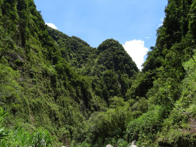 La vallée encaissée du Bras de Caverne