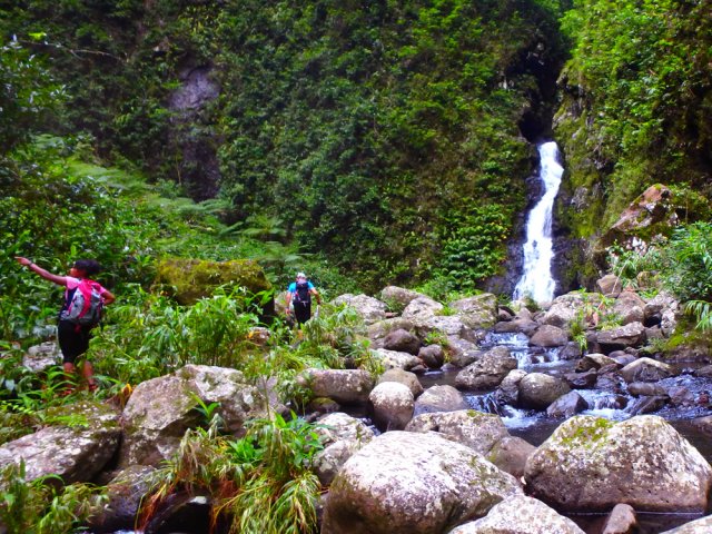 La fin de la remontée, plus technique, du Grand Bras