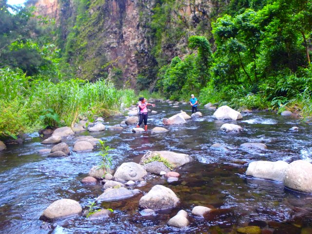 S'il y a peu d'eau, les traversées sont plus ludiques que techniques