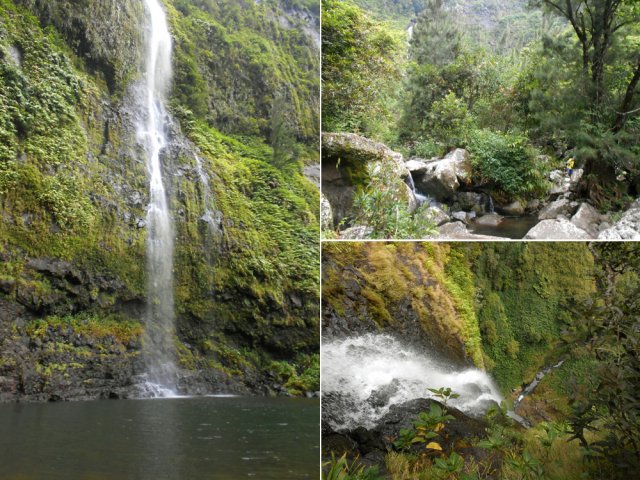 Le Bassin du Diable et le haut de la grande cascade en aval