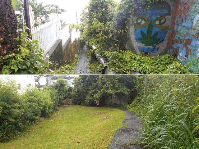 Des raccourcis évitent d'emprunter la longue et sinueuse D42 vers Bellepierre