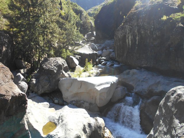 Une idée du cheminement durant au moins 15 km