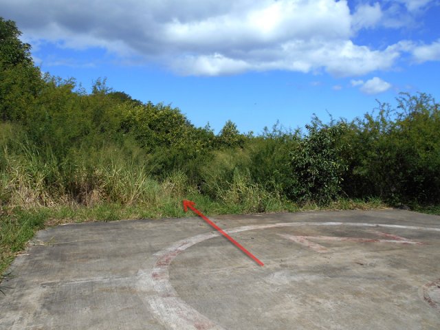 Début du sentier de l'autre côté de la DZ