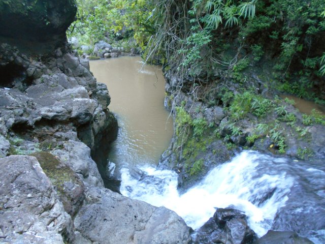 Le même bassin après le passage délicat