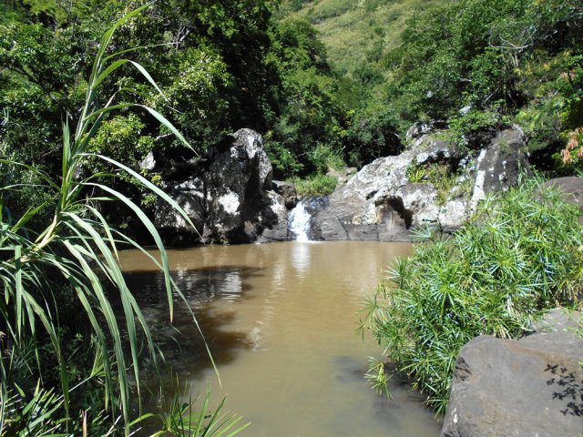 Le bassin principal vu depuis l'aval