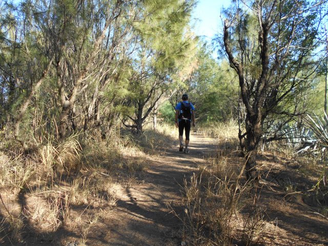 Profiter des sentiers non sableux pour se reposer