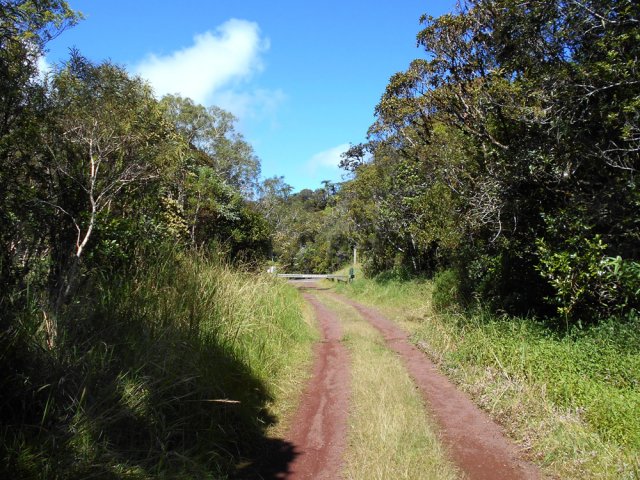 La barrière qui annonce la route de Bélouve et la fin proche de la boucle