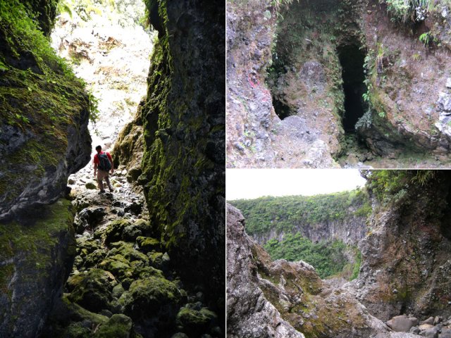L'impressionnante caverne des Hirondelles et le cassé de la Rivière des Marsouins