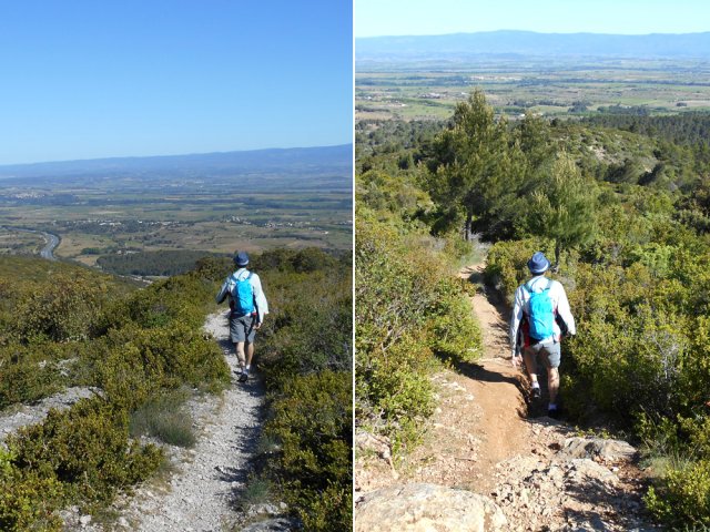 Toute la fin de la descente s'effectue sur un sentier pentu mais de bonne qualité