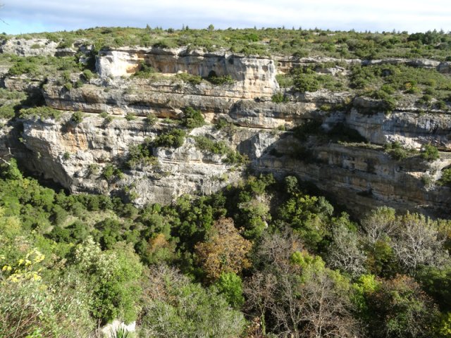 Point de vue idéal pour étudier le parcours horizontal du sentier