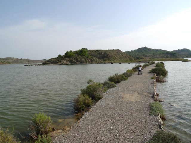 Les anciens passages pour ramasser le sel sont en dur