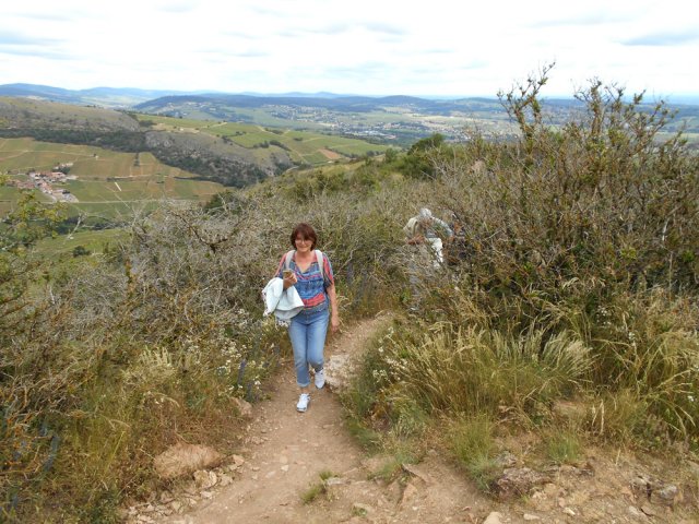 Une portion de sentier avant d'arriver au sommet