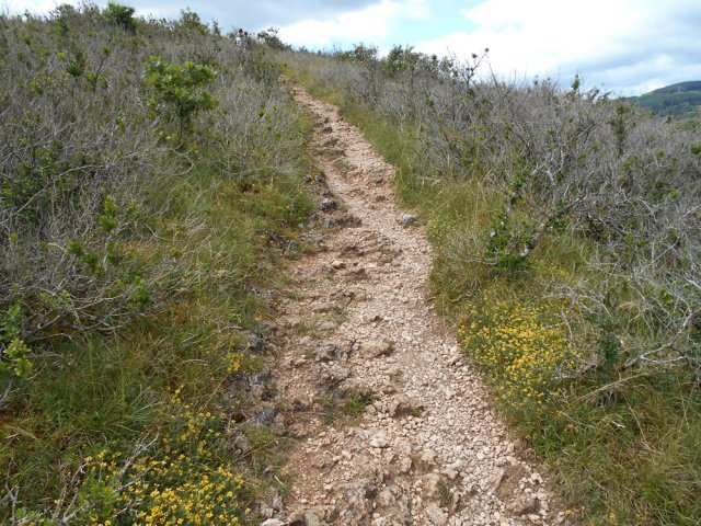 Pente beaucoup plus forte que pour la montée