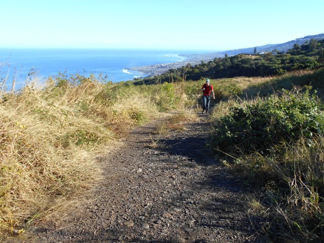 L'arrivée à la D13 s'effectue sur une piste un peu abandonnée