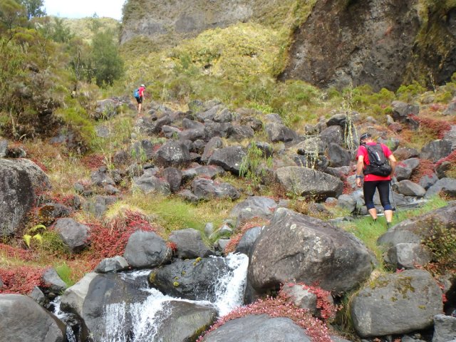 La remontée est facile si l'on est habitué à ce genre de parcours