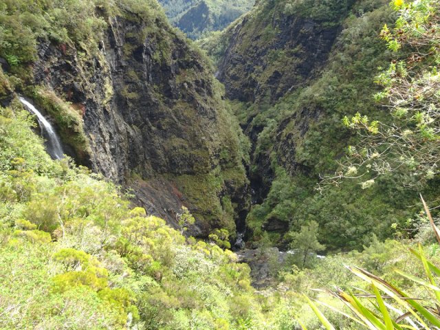 Point de vue sur le canyon en redescendant par le sentier