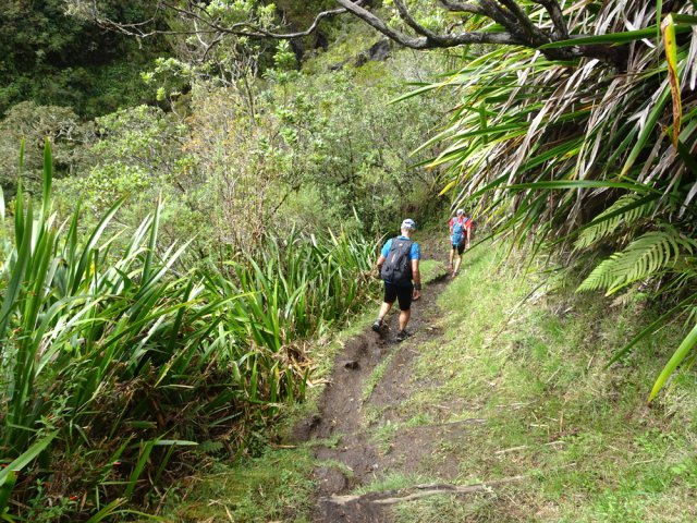Descente facile par endroits avant les lacets