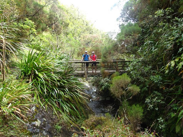 La passerelle au-dessus de la Ravine Pont de Chien
