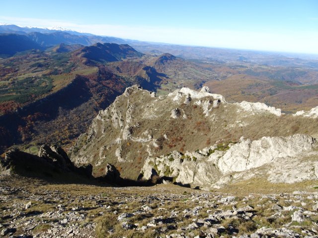 Point de vue sur le massif de la Pique Grosse
