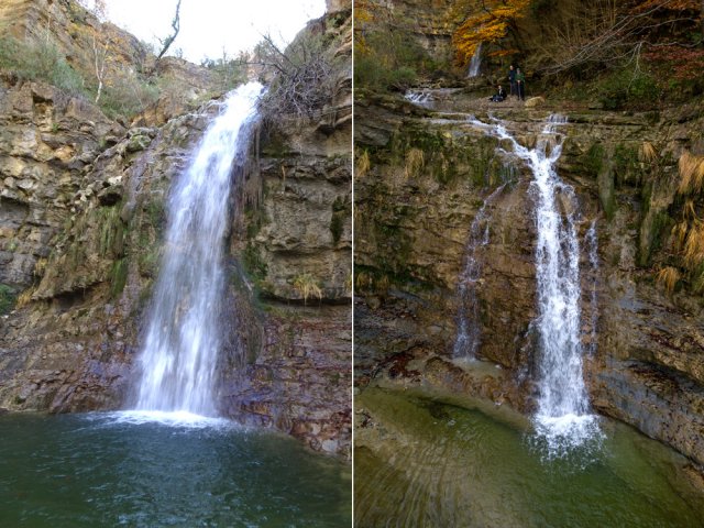 Les deux cascades des Mathieux donnent la touche aquatique de la boucle