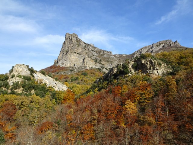 Vue d'ensemble du Pech depuis le Sentier Cathare