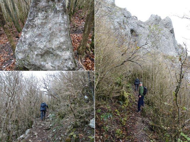 Le sentier grimpe plus fortement vers le palier de la Pique Grosse