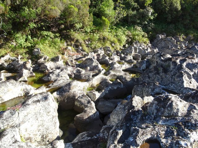 L'érosion très particulière de la ravine