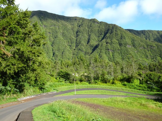 Le seul tronçon de route de la boucle