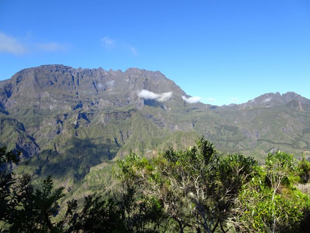 Vue sur le Gros Morne en fin de montée