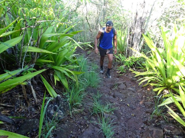 Les derniers mètres de la montée avant le croisement