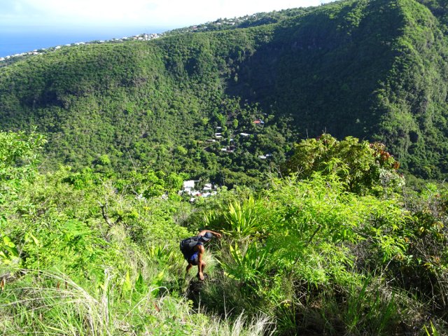 Les mains sont souvent utiles pour se retenir
