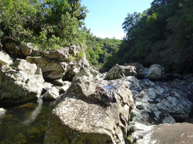 Une idée du cheminement pour les allergiques au basalte glissant